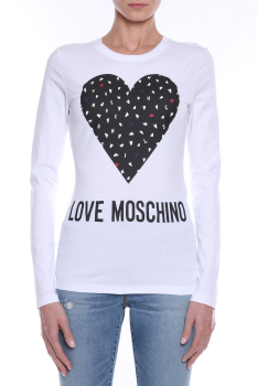LOVE MOSCHINO camiseta blanca con corazón