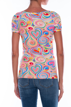 LOVE MOSCHINO camiseta estampada multicolor - 2