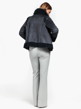 BEAUMUNT chaqueta reversible color gris con  borreguillo - 4