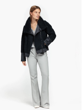 BEAUMUNT chaqueta reversible color gris con  borreguillo - 5