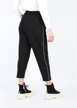 LOLA CASADEMUNT pantalón negro con logotipo en los laterales - 2