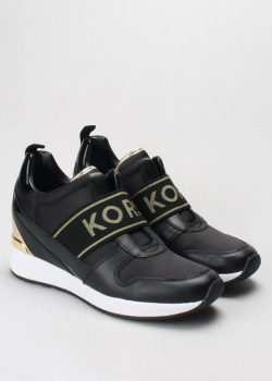MICHAEL KORS sneaker en topolino color negro con  cinta elástica con logo - 2