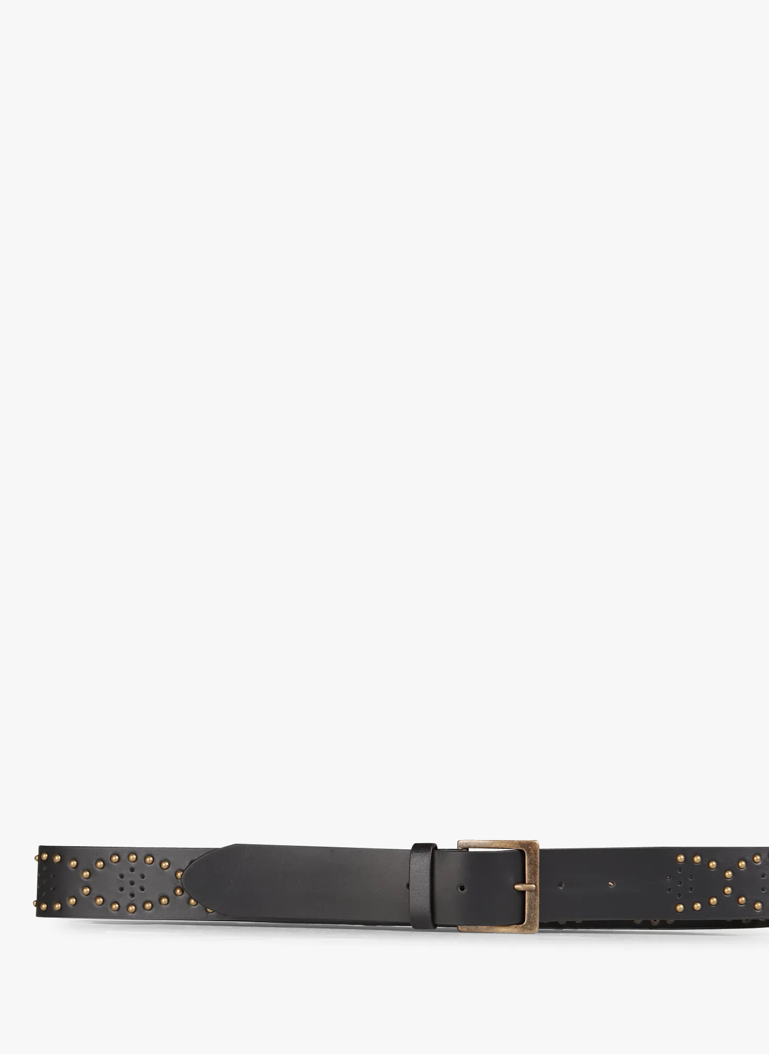 PENNYBLACK cinturón en  piel color negro con  fantasía